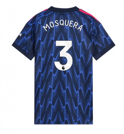 Arsenal Cristhian Mosquera #3 Bortedrakt Dame 2025-26 Korte ermer Arsenal Cristhian Mosquera #3 Bortedrakt Dame 2025-26 Korte ermer